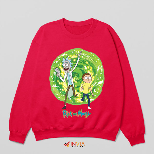 Episode 7 Rick Morty Portal Art Merch Sweatshirt