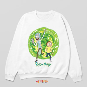 Episode 7 Rick Morty Portal Art Merch White Sweatshirt