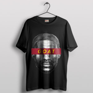Face Lebron James Goat Jokes Black T-Shirt