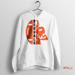 Fan Art Bengals Football History White Hoodie
