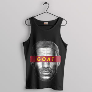 Fan Art NBA Goat Face Lebron James Black Tank Top