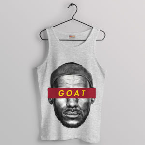 Fan Art NBA Goat Face Lebron James Sport Grey Tank Top