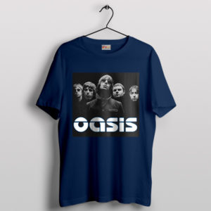 Fan Art Poster Oasis The Masterplan Navy T-Shirt
