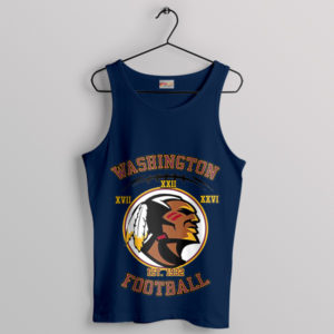 Fan Art Washington Football NFL Navy Tank Top