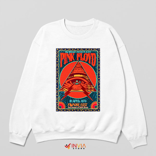 Fillmore East 1970 Pink Floyd History White Sweatshirt