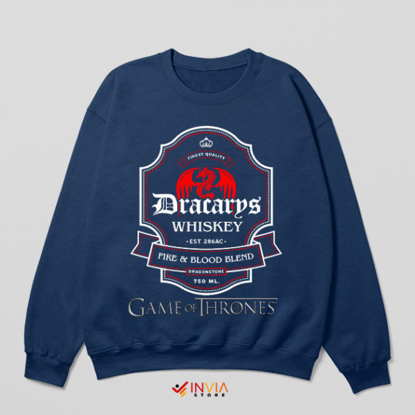 Fire And Blood Blend Dragon Dracarys Navy Sweatshirt