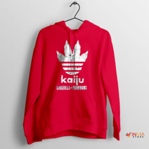 Flying Kaiju Godzilla Adidas Movie Red Hoodie