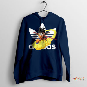 Flying Nimbus Goku Adidas Anime Navy Hoodie