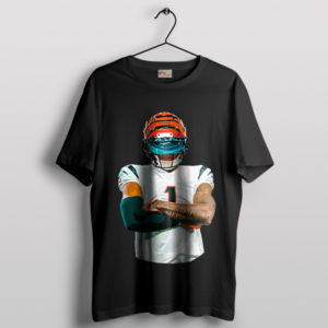 Football Fanatic Ja'Marr Chase Bengals Black T-Shirt