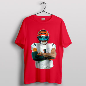 Football Fanatic Ja'Marr Chase Bengals Red T-Shirt