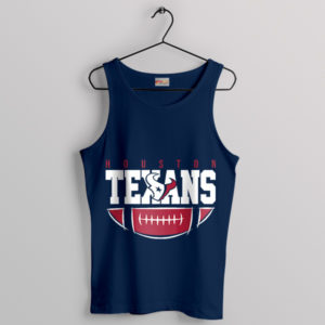 Football Graphic Houston Texans Navy Tank Top