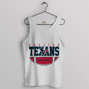 Football Graphic Houston Texans Sport Grey Tank Top