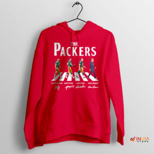 Football The Packers Abbey Signature Red Hoodie