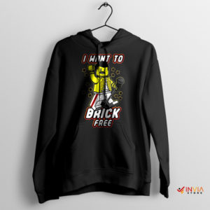 Freddie Singing Build Brick Lego Black Hoodie