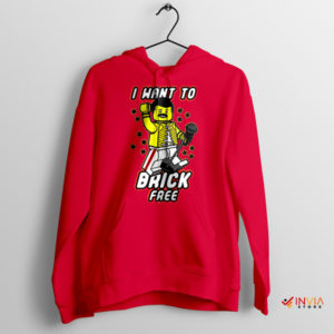 Freddie Singing Build Brick Lego Red Hoodie