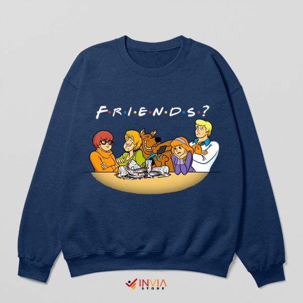 Friends Reunion Scooby Doo Characters Navy Sweatshirt
