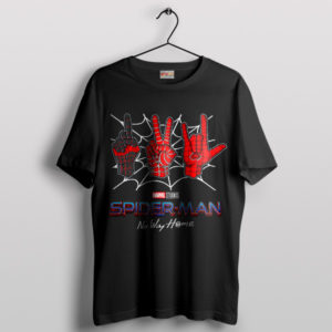 Funny 3 Spider Man No Way Home Black T-Shirt