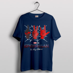 Funny 3 Spider Man No Way Home Navy T-Shirt