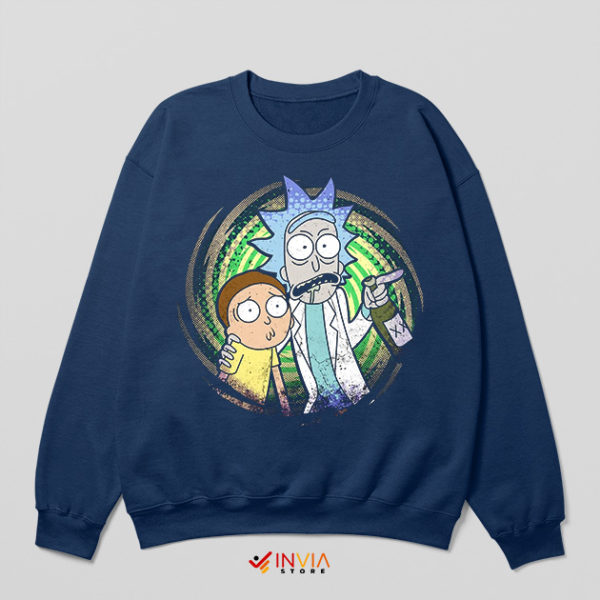 Funny Rck Morty Portal Easter Egg Sweatshirt