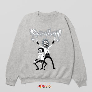 Funny Rick Morty Kiss Paul Stanley Sport Grey Sweatshirt