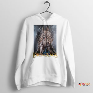 Gandalf Fighting Meme The Iron Throne White Hoodie
