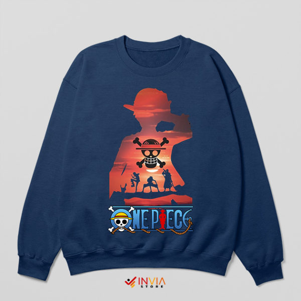 Gear 5 Luffy Bounty Netflix Series Navy Sweatshirt