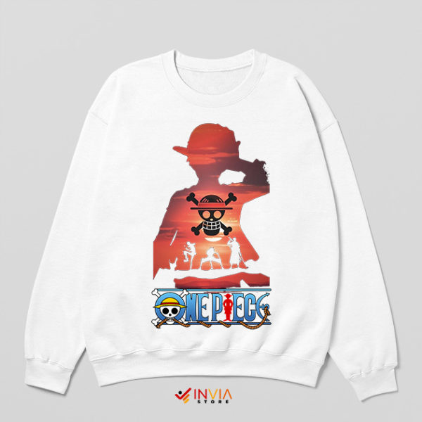 Gear 5 Luffy Bounty Netflix Series White Sweatshirt