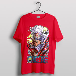 Gear Fifth Anime Luffy Graphic Art Red T-Shirt
