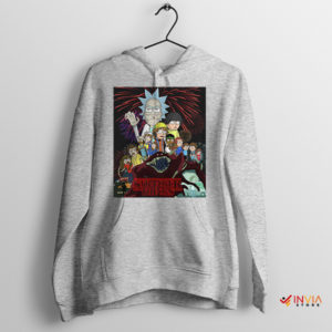 Get Schwifty Stranger Things 5 Characters Sport Grey Hoodie