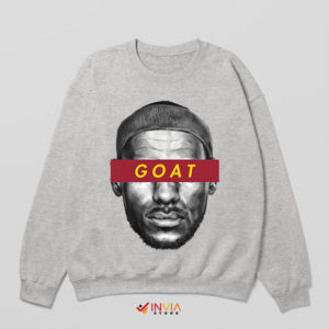 Goat Art Face Lebron James Sport Grey Sweatshirt