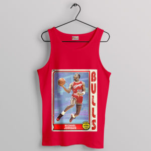 Goat Jordan Bulls Basketball Card Red Tank Top