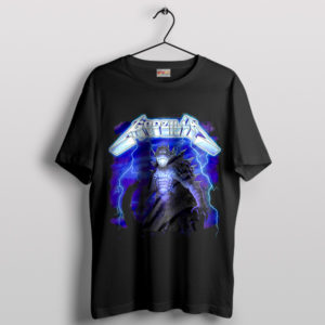 Godzilla Ride the Lightning Album Black T-Shirt