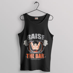 Goku Train insaiyan Raise The Bar Black Tank Top