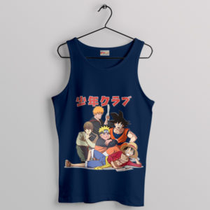 Goku and Friends Shonen Jump Anime Navy Tank Top