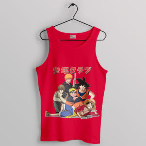 Goku and Friends Shonen Jump Anime Red Tank Top