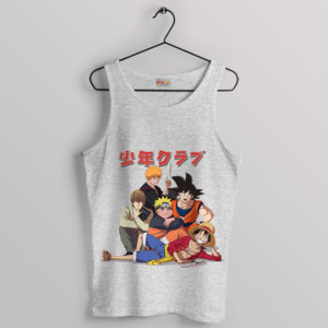 Goku and Friends Shonen Jump Anime Sport Grey Tank Top