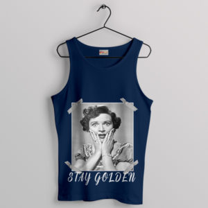 Golden Betty White Tv Shows Navy Tank Top