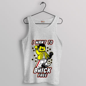 Golden Brick Lego Freddie Band Sport Grey Tank Top