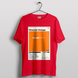 Grammy Winner Channel Orange Album Red T-Shirt