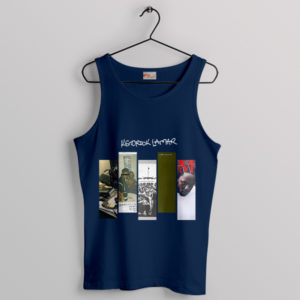 Graphic Art Discography Albums Kendrick Lamar Navy Tank Top