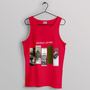 Graphic Art Discography Albums Kendrick Lamar Red Tank Top