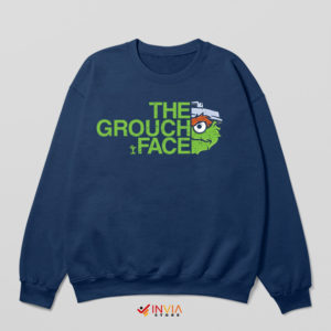 Grouch Cartoon The North Face Navy Sweatshirt