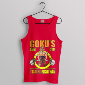 Gym Goku Dragon Ball Z Train Insaiyan Red Tank Top