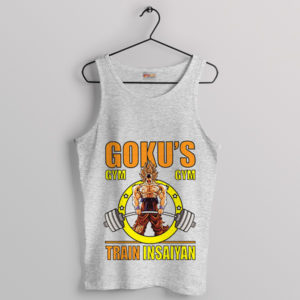 Gym Goku Dragon Ball Z Train Insaiyan Sport Grey Tank Top