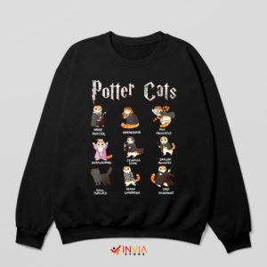 Feline Fantasy Harry Potter Cats Sweatshirt