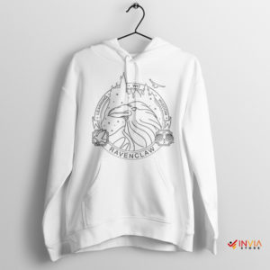 Head of Ravenclaw Hogwarts Legacy White Hoodie