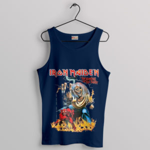 Heavy Metal Band The Number of the Beast Navy Tank Top