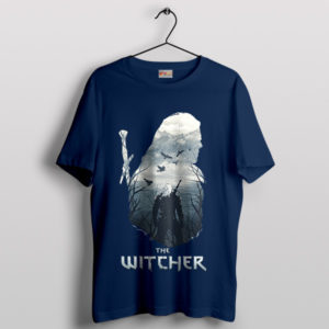 Henry Cavill The Witcher Merch Navy T-Shirt