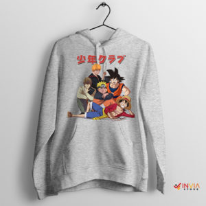 Hero Shonen Jump Current Manga Sport Grey Hoodie