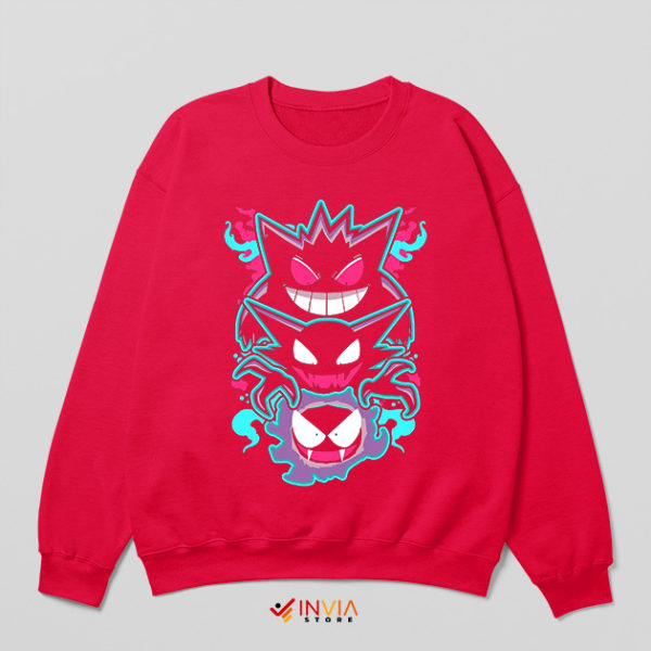 Hey King Boo Ghost Game Mario Red Sweatshirt